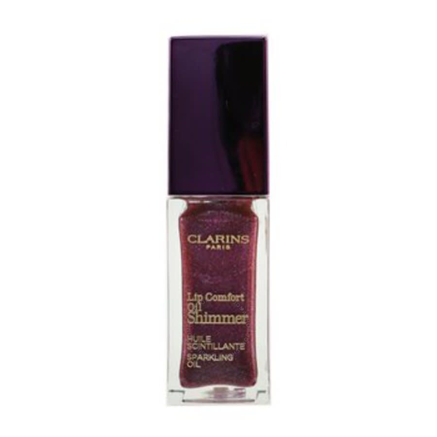 Clarins Unisex Lip Comfort Oil Shimmer 0.2 oz # 02 Purple Rain Makeup 3380810447682