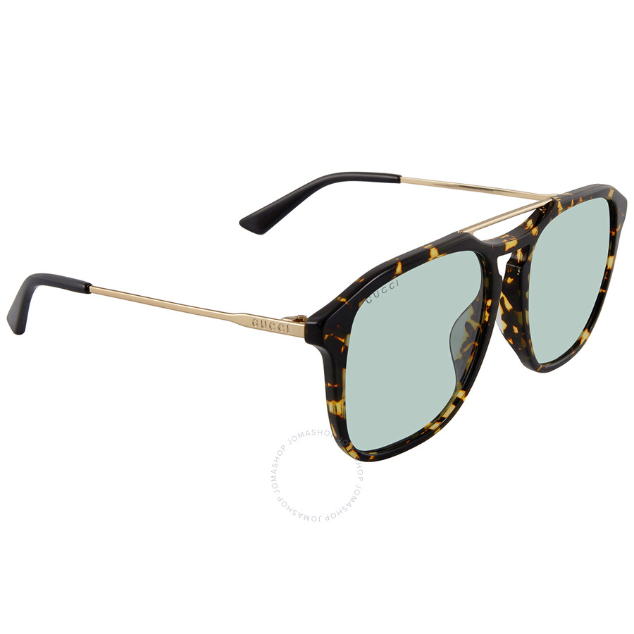 Gucci Green Square Sunglasses Gg0321s 004 55