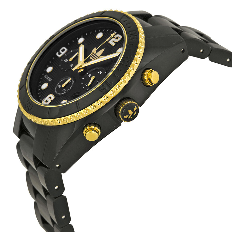 Adidas Brisbane Black Dial Chronograph Black Resin Unisex Watch ADH2948