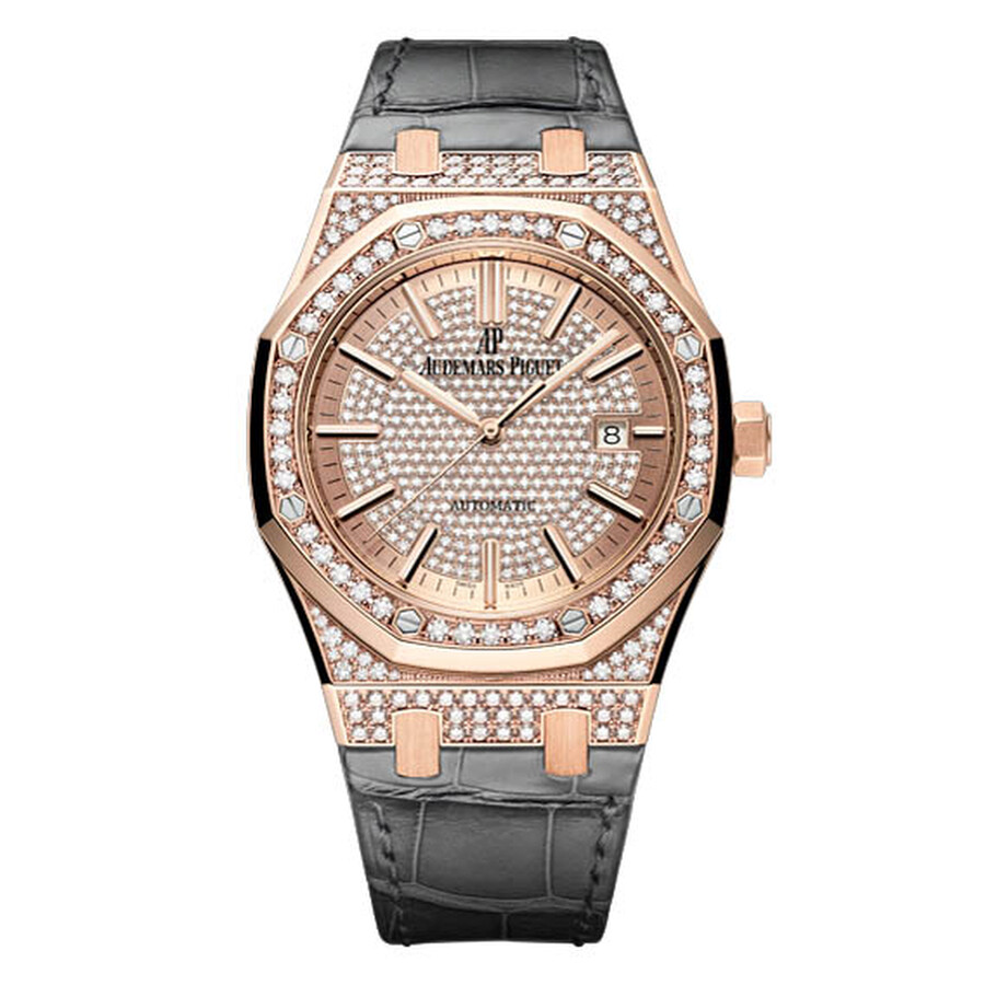 audemars piguet royal oak diamond- paved dial 18