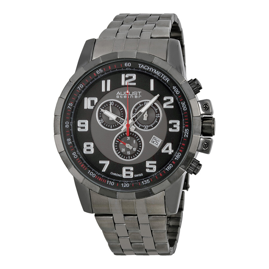 August Steiner Black Men's Watch AS8118BK - August Steiner - Watches ...