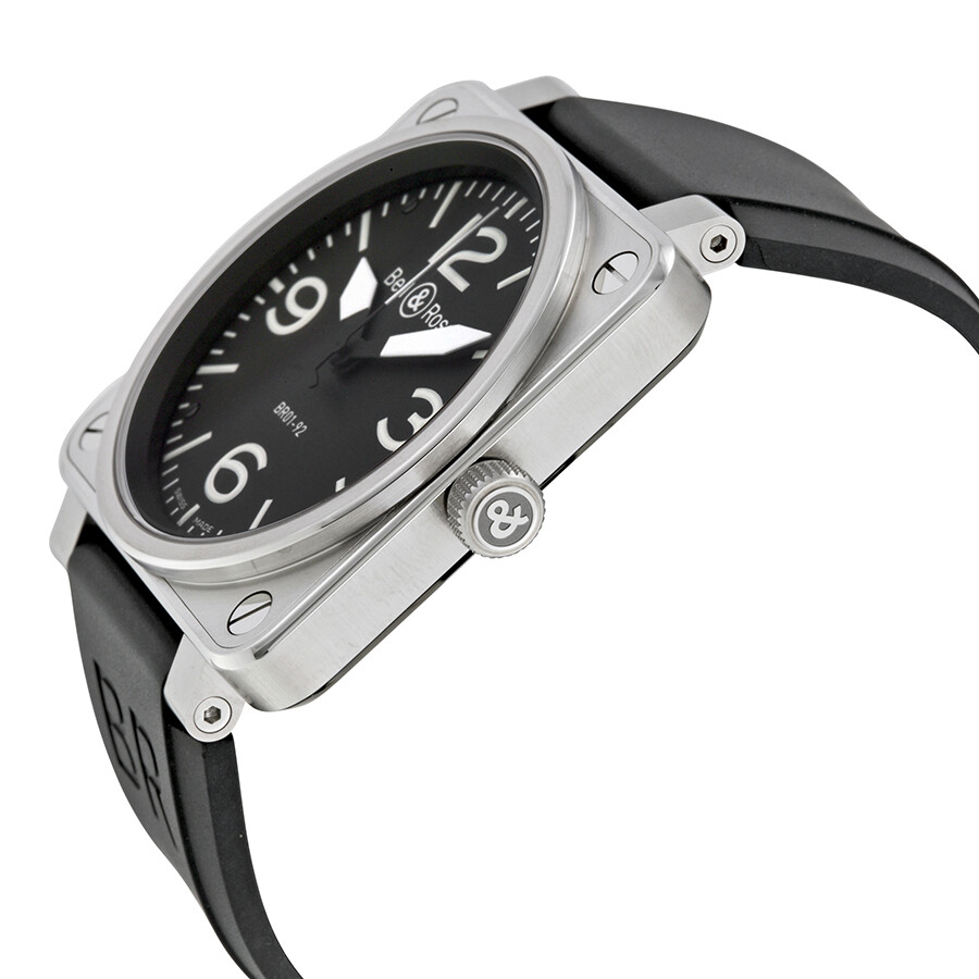 Bell and Ross Aviation Black Dial Steel Case Automatic 46 MM Men's