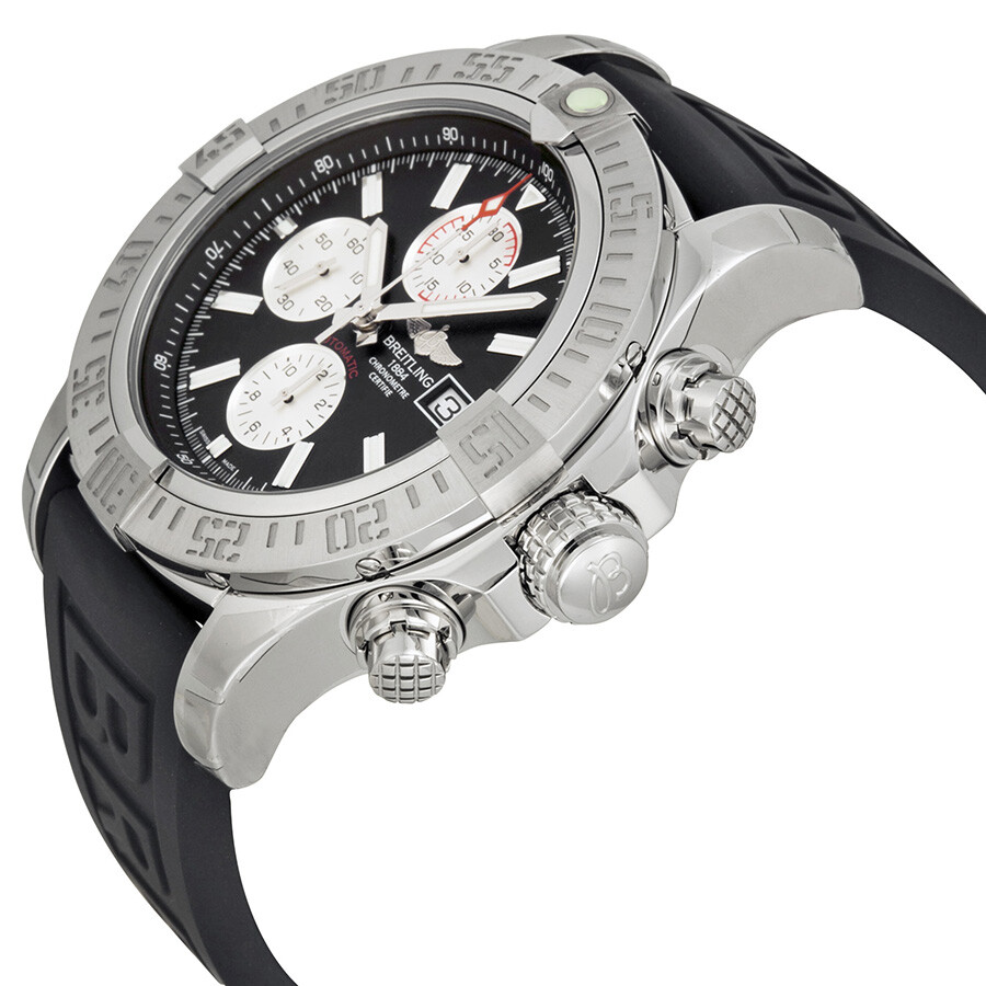 Breitling Super Avenger II Chronograph Automatic Black Dial Black