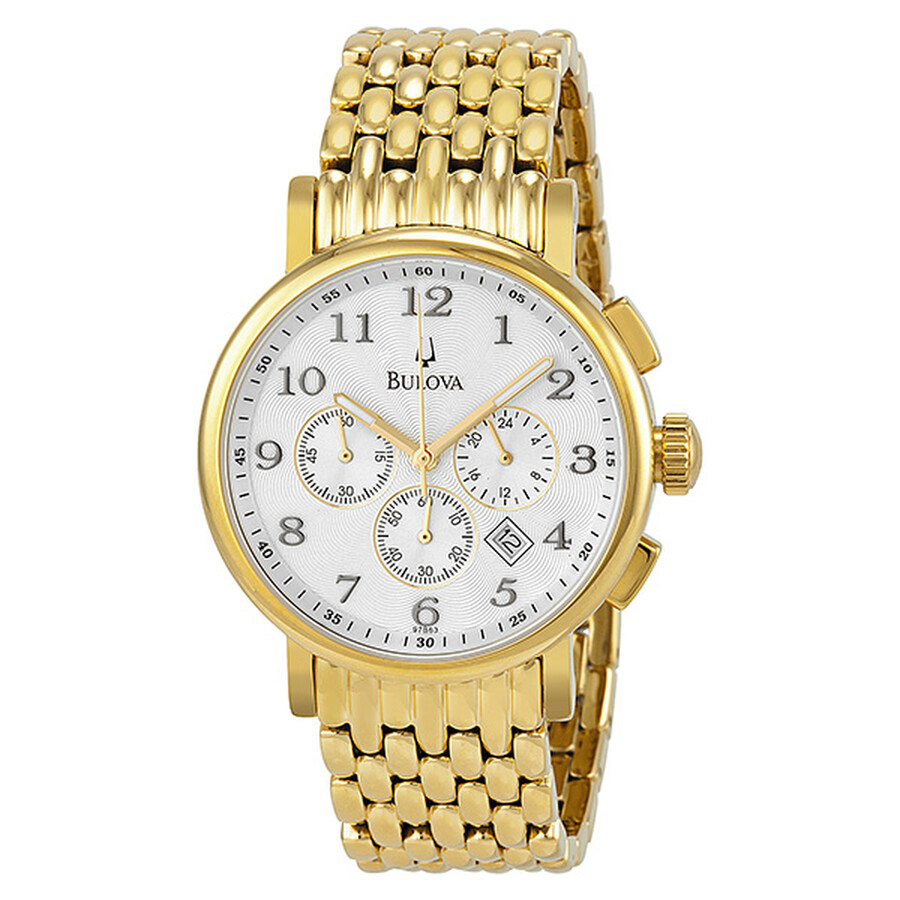 bulova chronograph gold