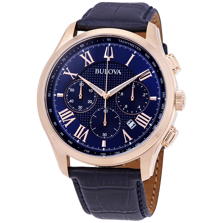 Bulova Classic Chronograph Blue Dial Men's Watch 97B170 Classic