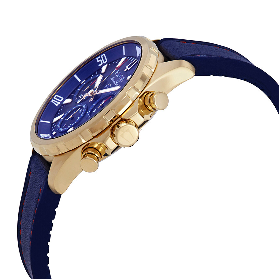 Bulova Marine Star Chronograph Blue Dial Men's Watch 97B168 Marine Star Bulova Watches