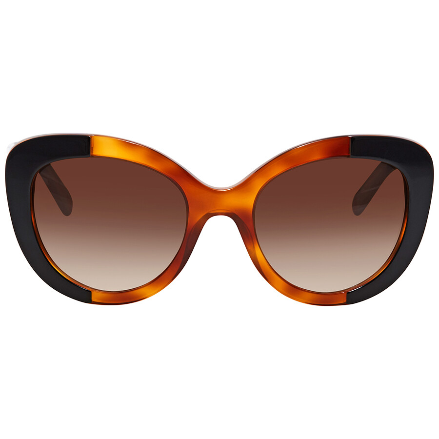 Burberry Brown Gradient Round Ladies Sunglasses BE425336501354