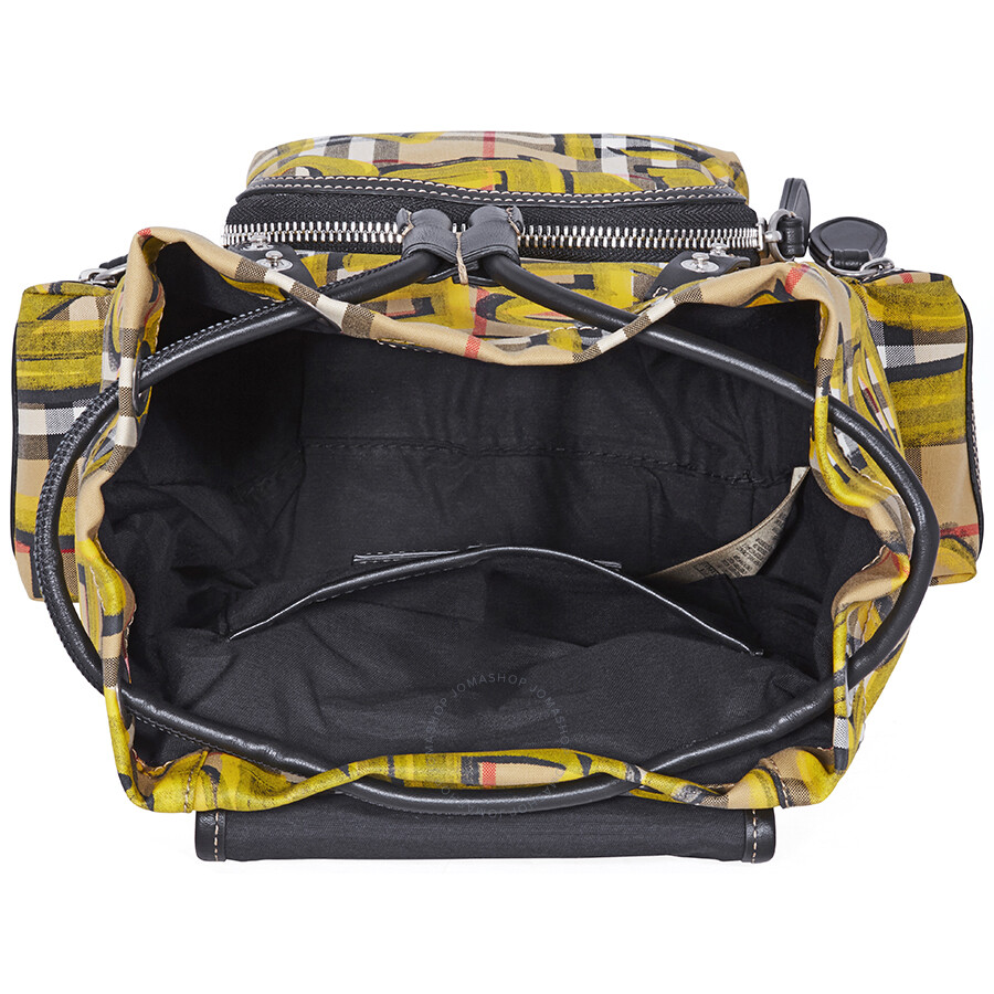 Burberry Small Graffiti Print Crossbody Rucksack Black Burberry