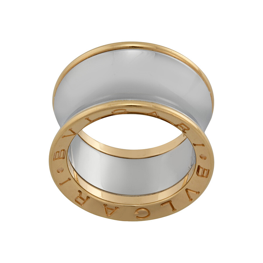 Bvlgari B.zero1 Anish Kapoor Pink Gold and Steel Ring Size