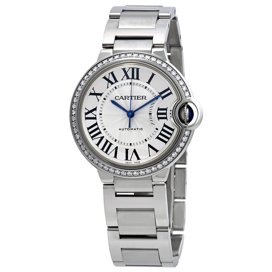Cartier Ballon Bleu Automatic Ladies Diamond Watch W4BB0017 Ballon