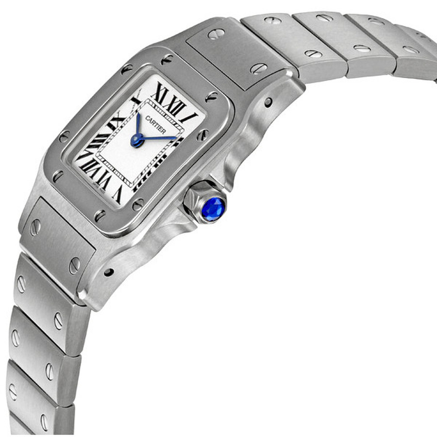 Cartier Santos de Cartier Guilloche Roman Dial Ladies Watch W20056D6