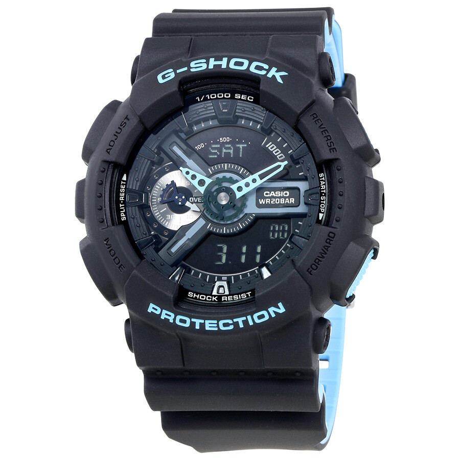 Casio G-Shock Black Dial Men's Multifunction Two Tone Watch GA110LN-1A ...