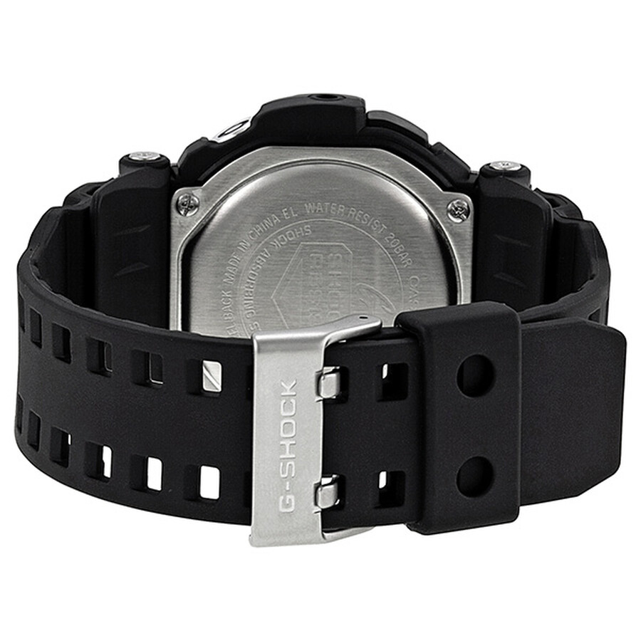 Casio GShock MultiFunction Vibration Alert Black Dial Black Resin Men