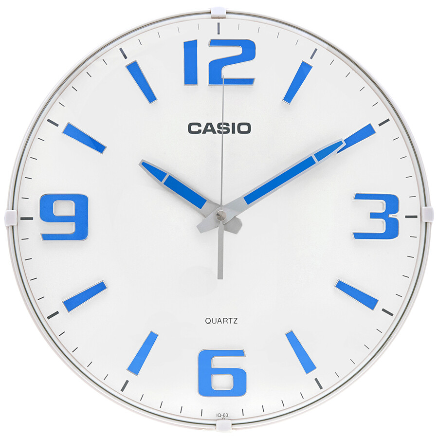 Casio White Dial Wall Clock IQ637 Clock Casio Watches