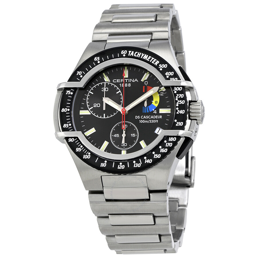 Certina DS Cascadeur Chronograph Black Dial Men's Watch C003.417.11.051