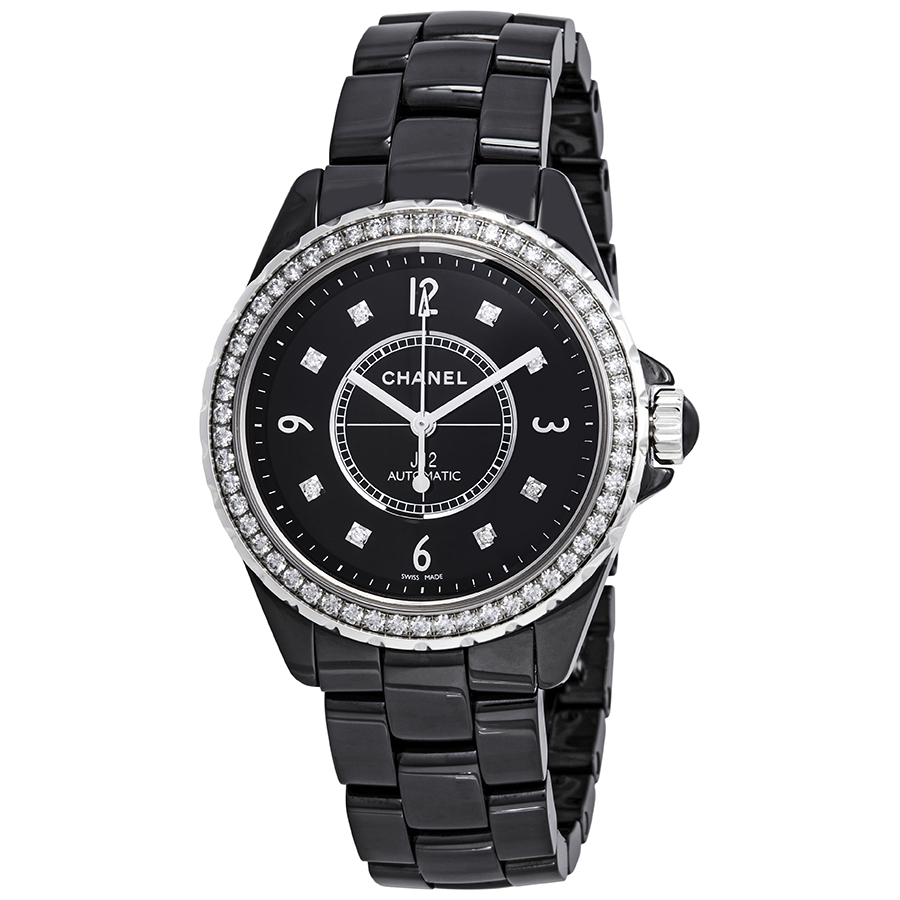 chanel j12 black ceramic ladies watch