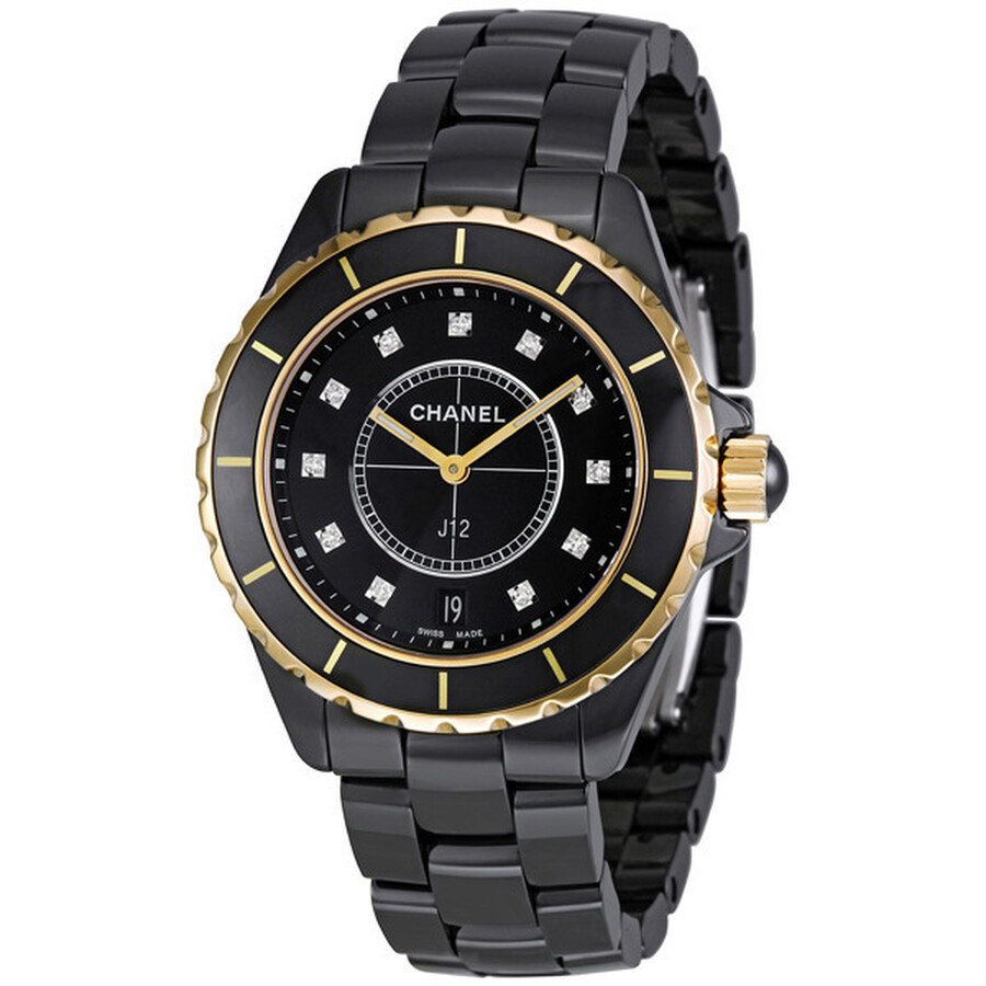 Chanel J12 Quartz Black Ceramic Unisex Watch H2544 J12 Chanel
