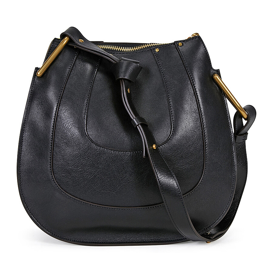 Chloe Hayley Leather Hobo Handbag Black Chloé Handbags Handbags