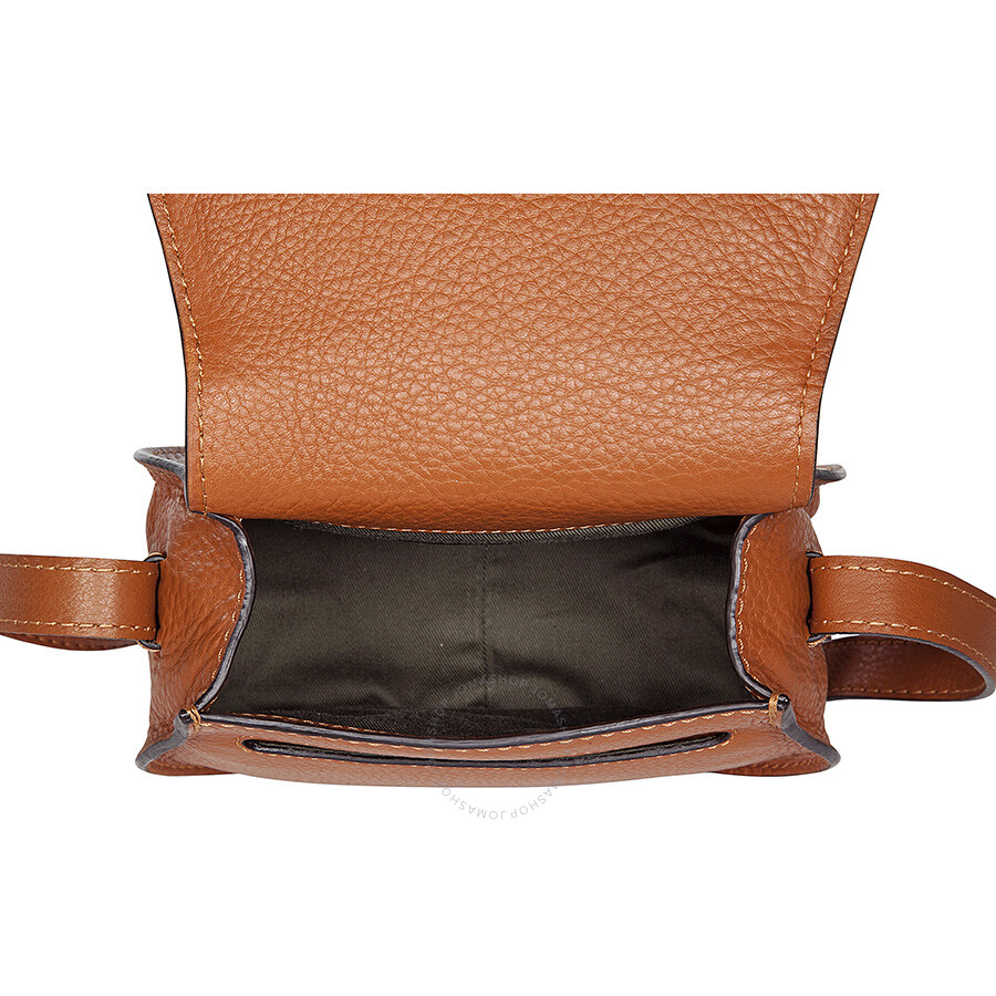Chloe Mini Marcie Tan Leather Round Crossbody Bag - Chloé Handbags - Handbags - Jomashop