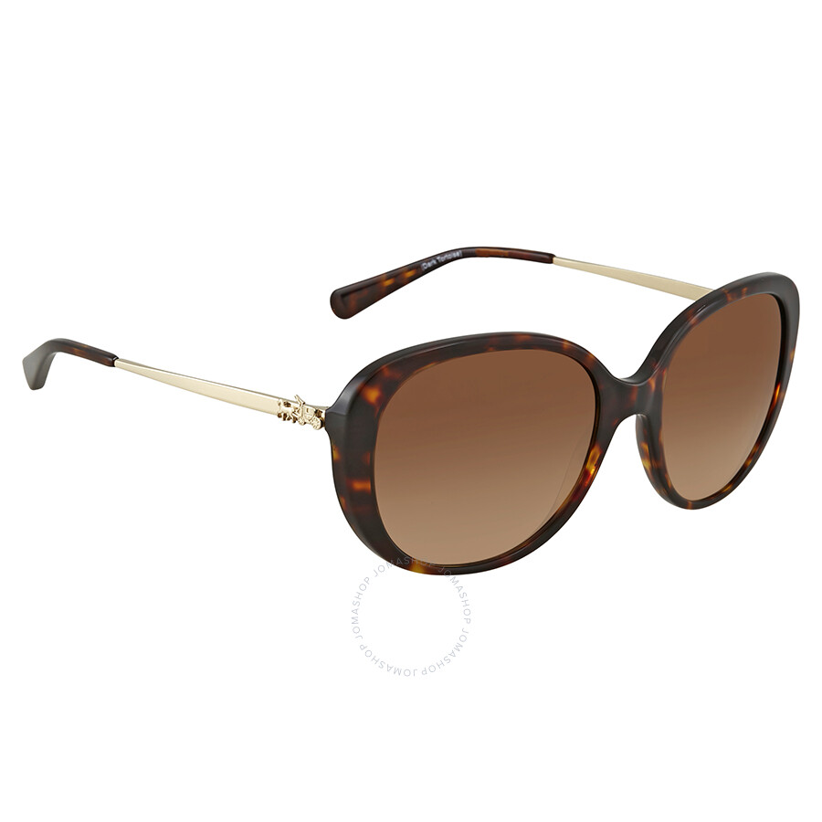 Coach Brown Gradient Oval Ladies Sunglasses HC8215 548513 57 Coach