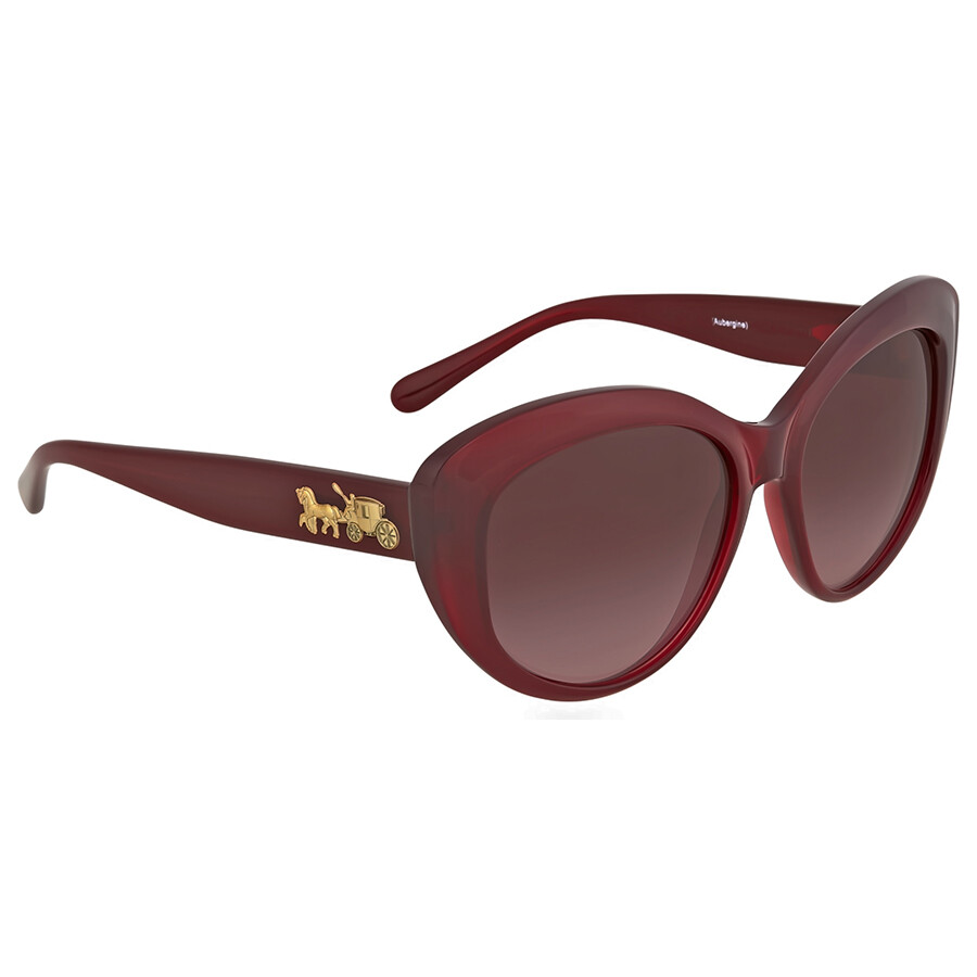 Coach Burgundy Gradient Cat Eye Sunglasses Coach Sunglasses
