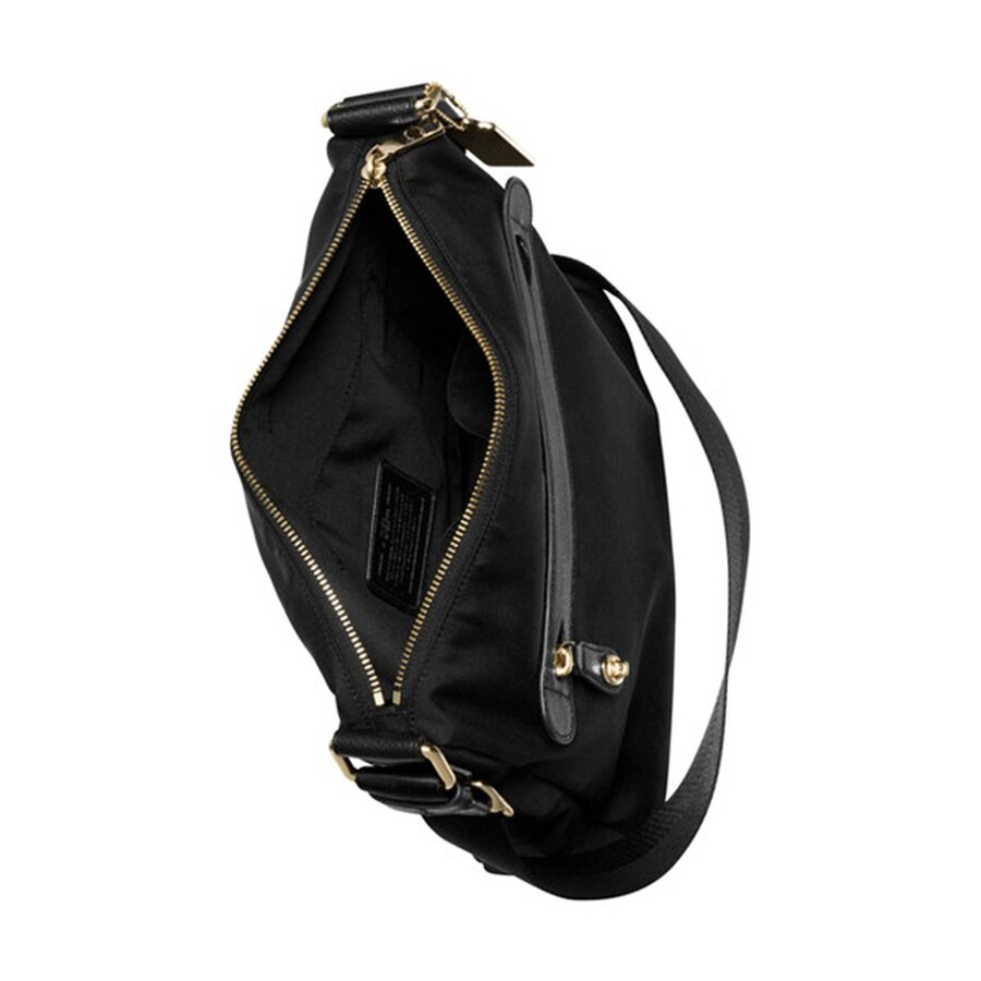 Coach Nylon Crossbody Light Gold/Black Coach Handbags Handbags