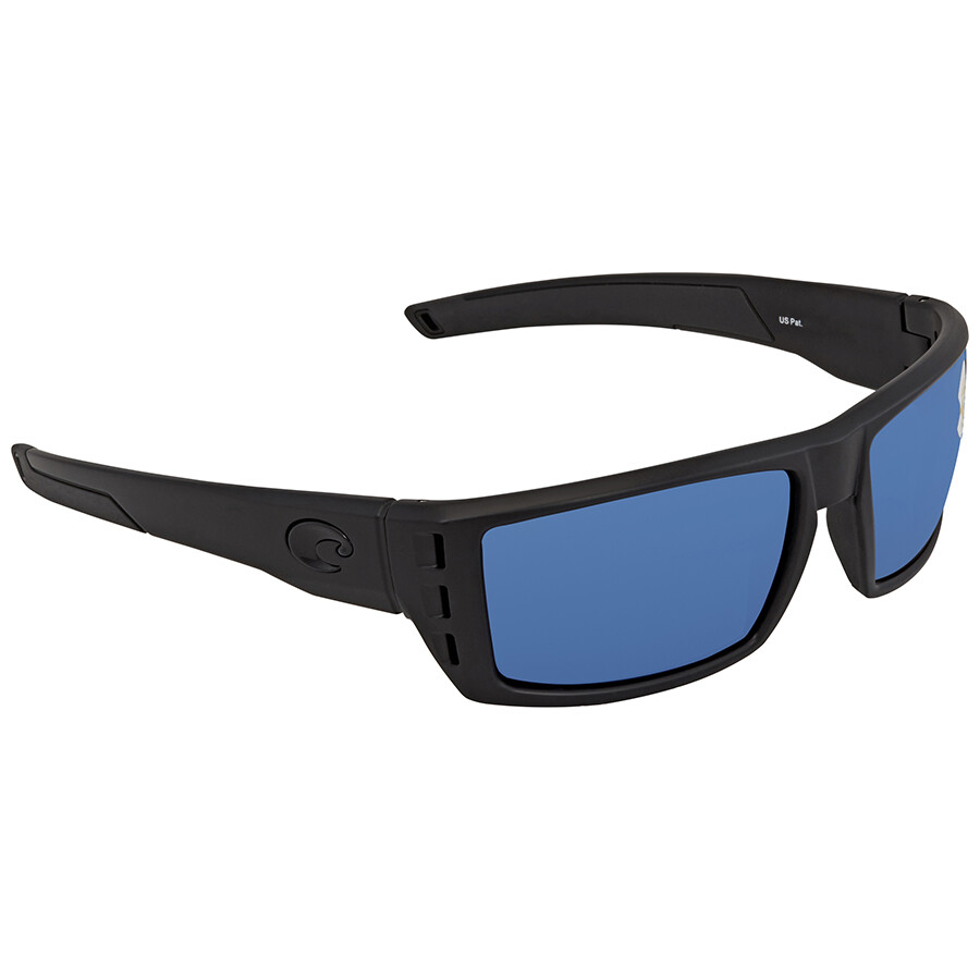 Costa Del Mar Rafael Medium Fit Blue Mirror 580P Rectangular Sunglasses