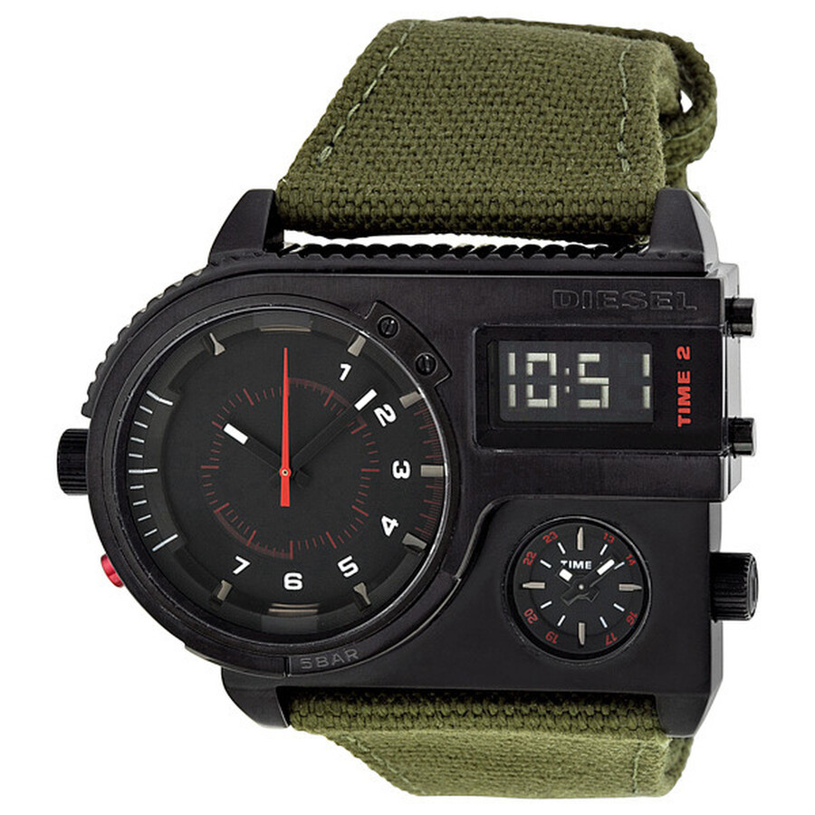 Diesel 3 Time Zones AnalogDigital Men's Watch DZ7206 Diesel
