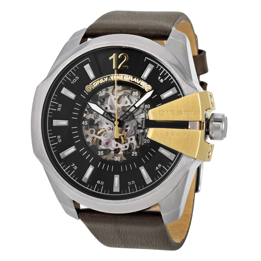 mega chief automatic skeleton dial mens watch