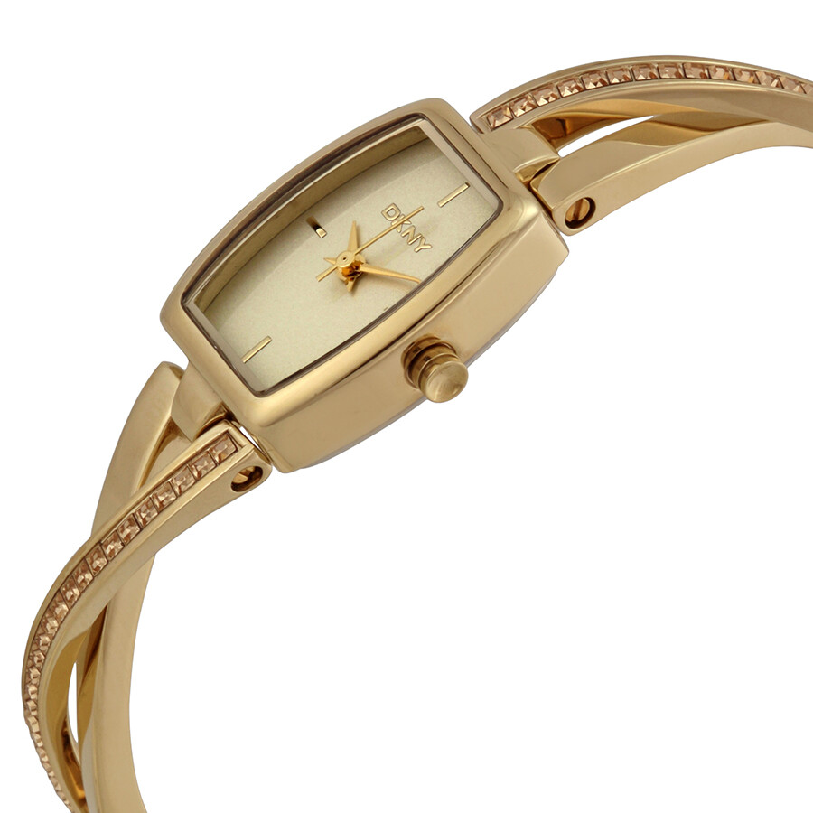 DKNY Crosswalk Champagne Dial Goldplated Ladies Watch NY2237 DKNY