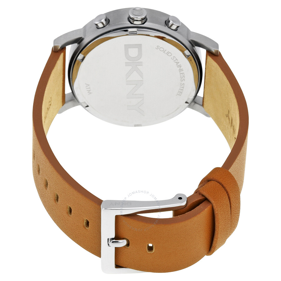 DKNY Soho Chronograph Light Brown Leather Strap Ladies Watch NY2336