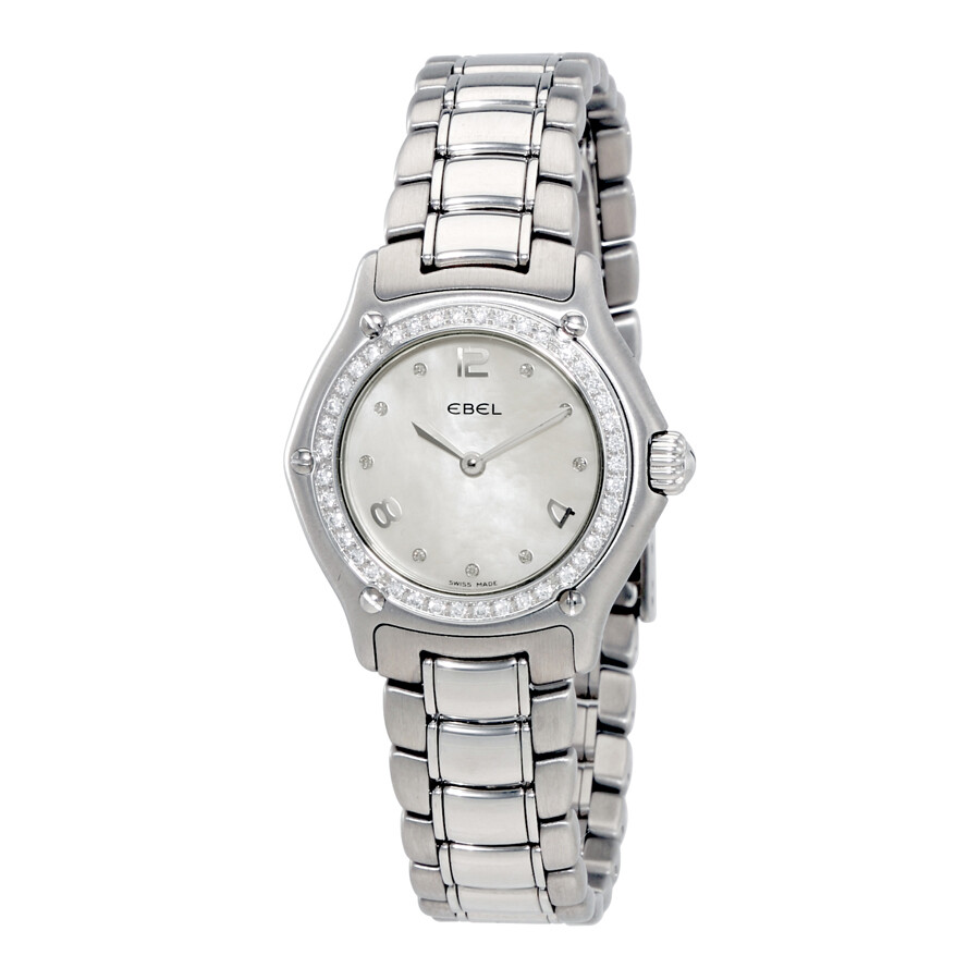Ebel 1911 White Mother of Pearl Dial Stainless Steel Ladies Watch