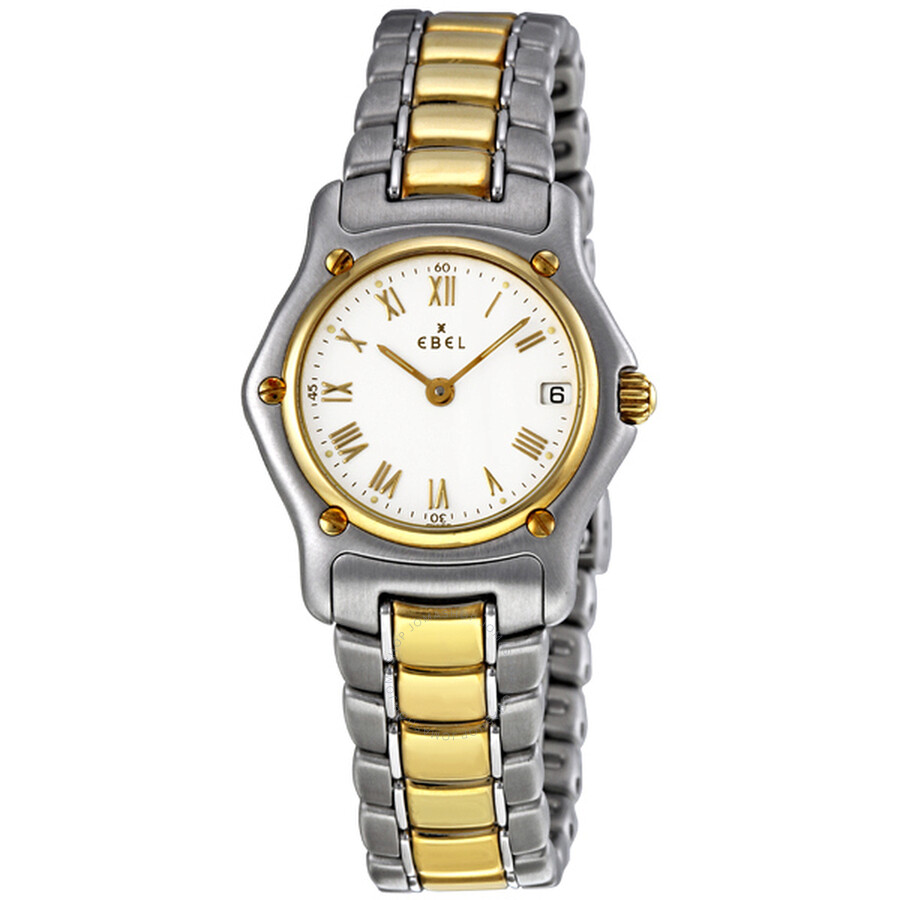 Ebel Classic Lady White Dial Steel and 18K Yellow Gold Ladies Watch