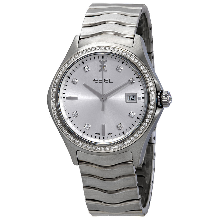 Ebel Wave Diamond Silver Dial Men's Watch 1216336 Wave Ebel