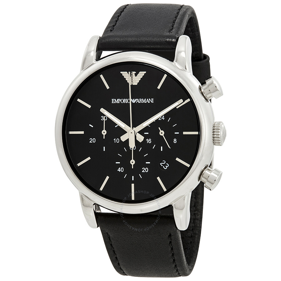 Emporio Armani Classic Chronograph Black Dial Men's Watch AR1733 ...