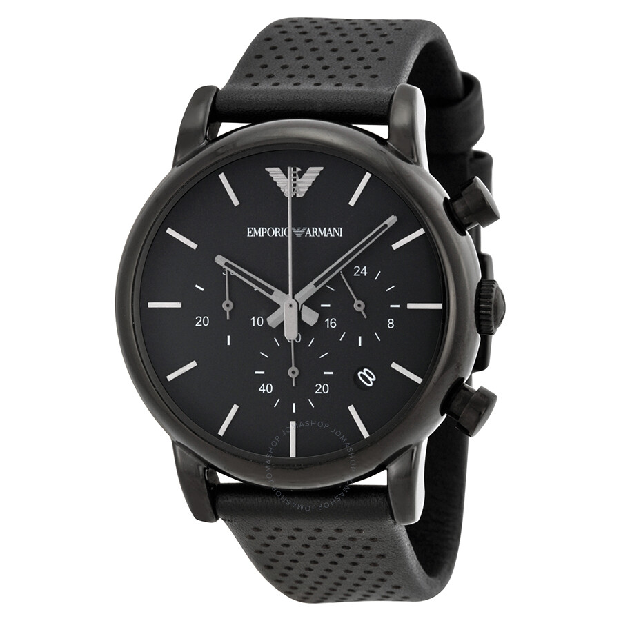 Emporio Armani Classic Chronograph Black Dial Men's Watch AR1737 ...