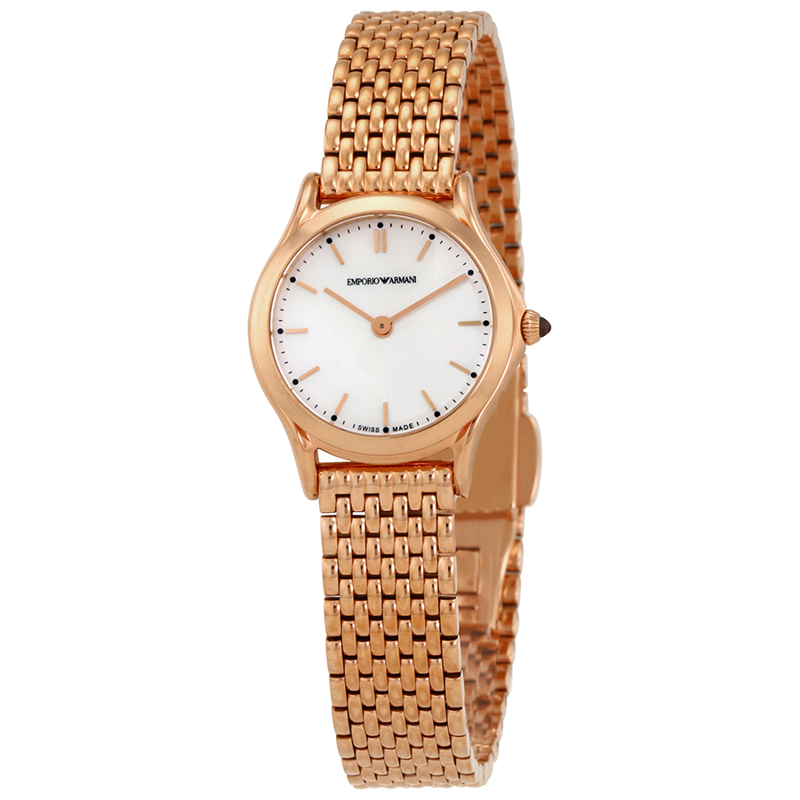 emporio armani ladies watch mother of pearl