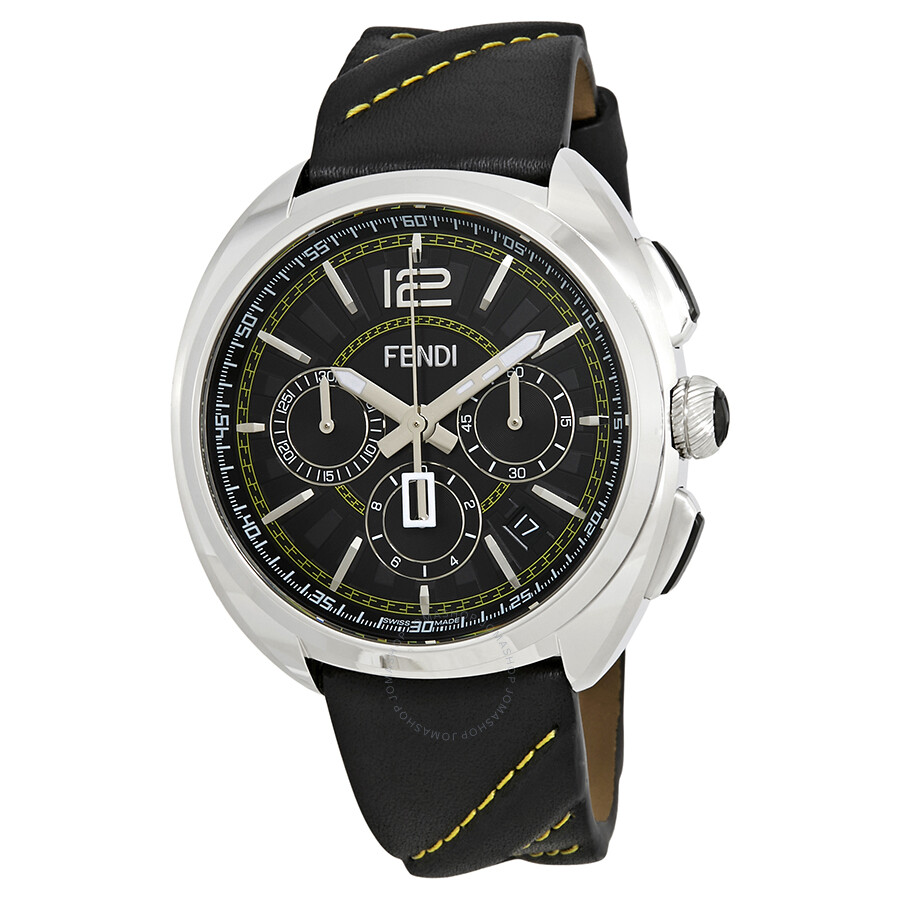 Fendi Momento Chronograph Black Dial Men's Watch F230011011 - Fendi ...
