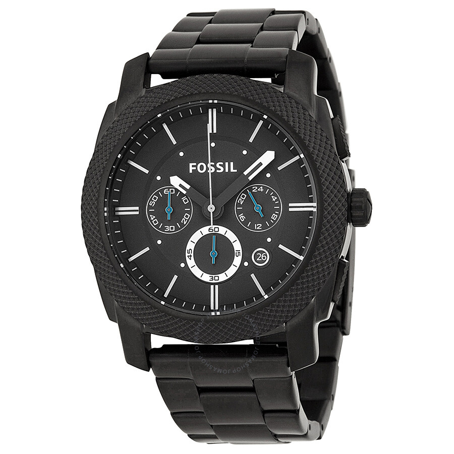 Fossil Machine Chronograph Black Ion-plated Men's Watch FS4552 ...