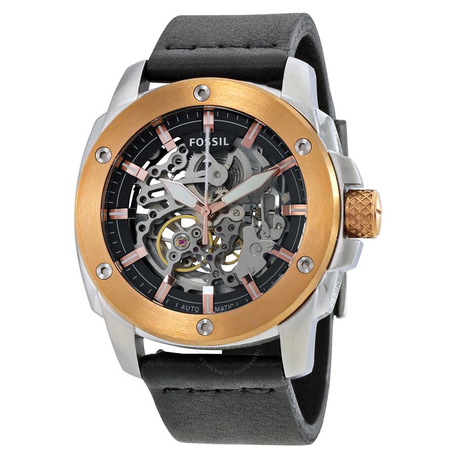 Fossil Modern Machine Automatic Skeleton Dial Men's Watch ME3082 ...