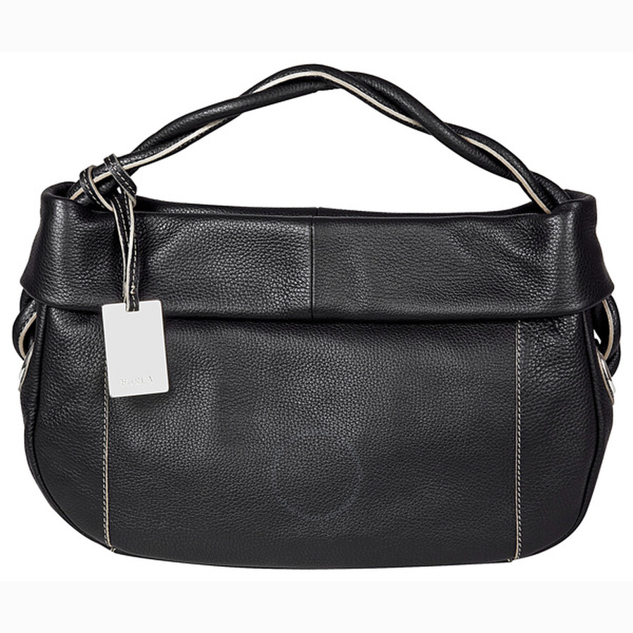 Furla Black Pebbled Leather Shoulder Bag 175724-BOBA31Z - Furla ...