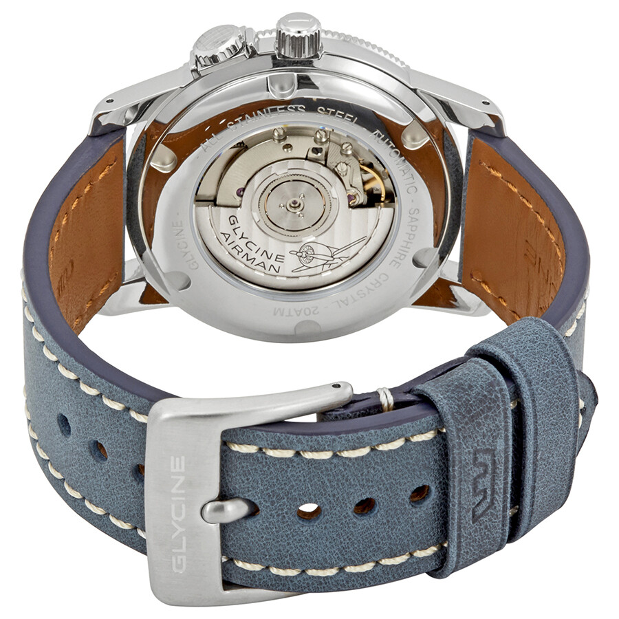 Glycine Airman Base 22 Purist Automatic Blue Dial Men's Watch GL0204 Airman Glycine