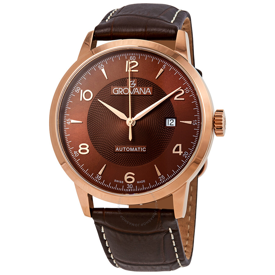 Grovana Automatic Brown Dial Watch 2100.2566 Grovana Watches