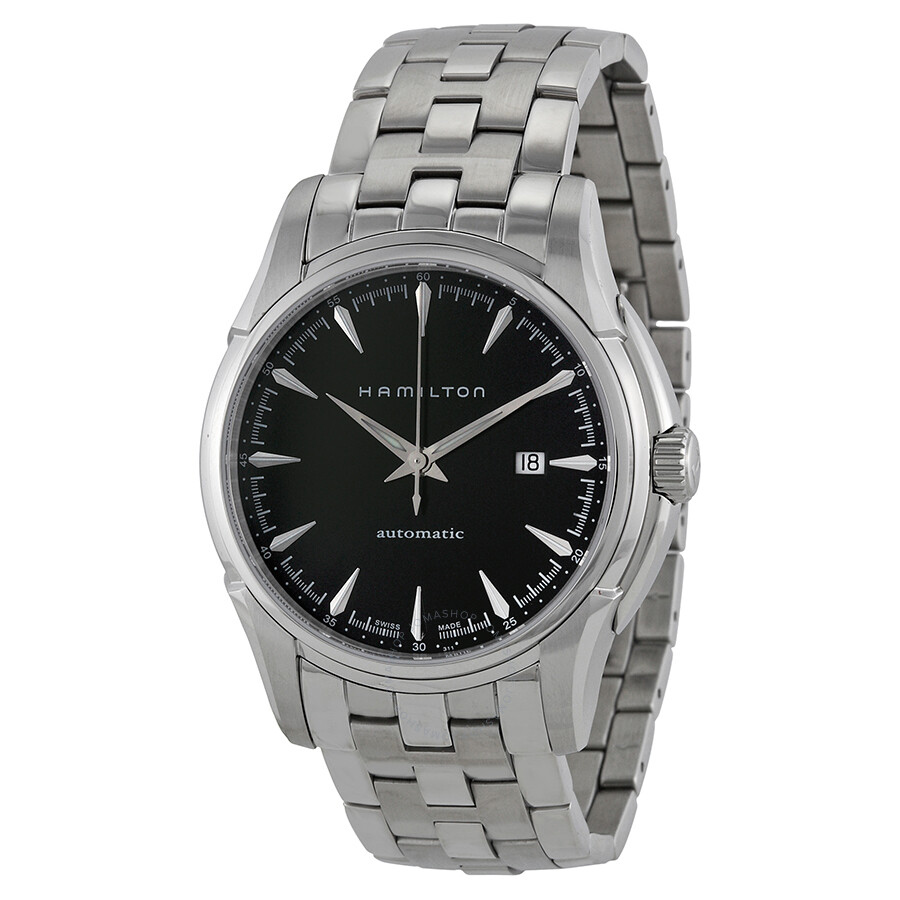 Hamilton Jazzmaster Viewmatic Black Dial Stainless Steel Men's Watch ...