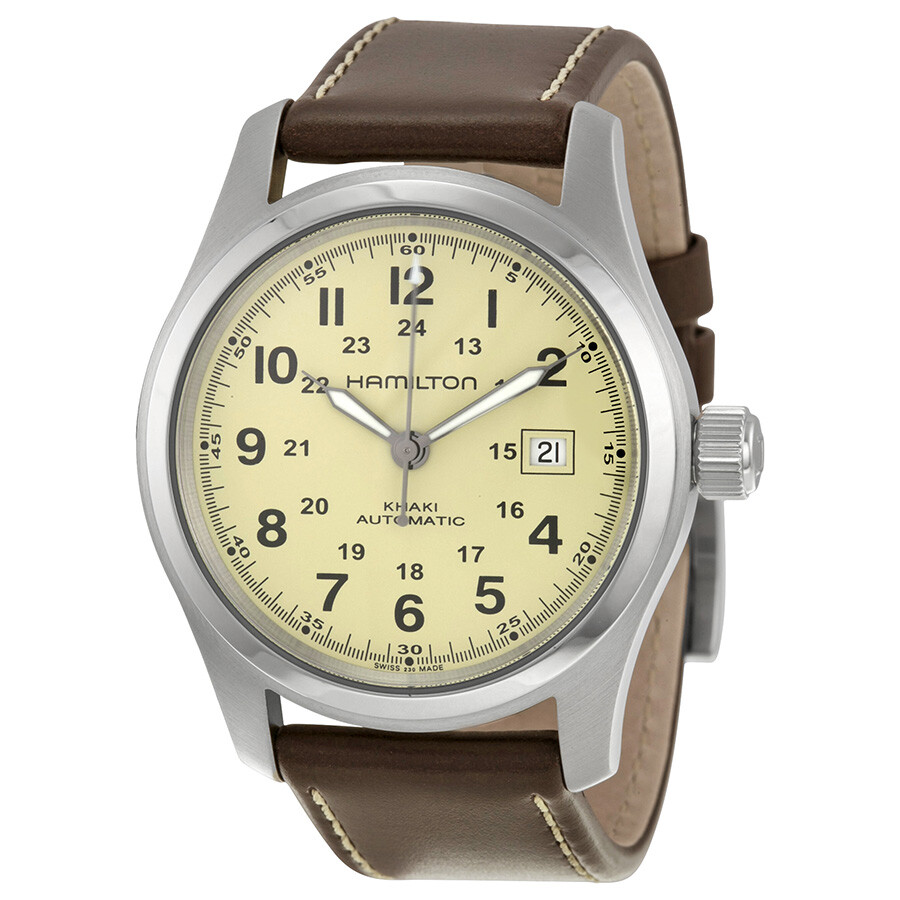 Hamilton Khaki Field Automatic Beige Dial Men's Watch H70555523 Khaki