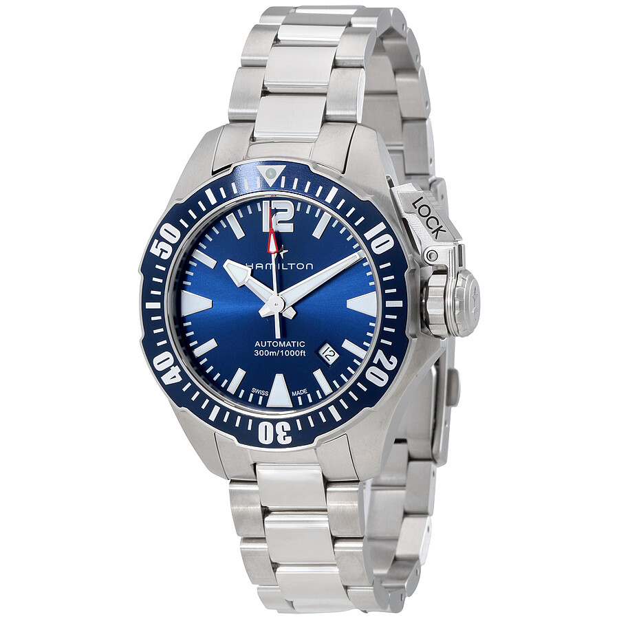 hamilton watch blue face