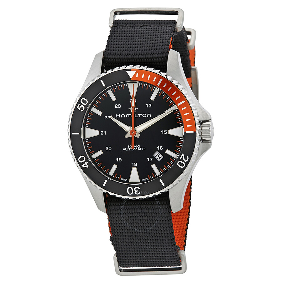 Hamilton Khaki Navy Scuba Automatic Men's Nylon Watch H82305931 - Khaki ...