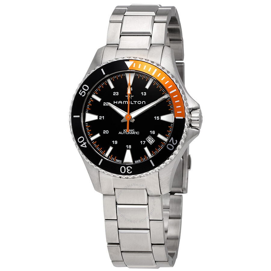 Hamilton Khaki Navy Scuba Black Dial Automatic Men's Watch H82305131 ...
