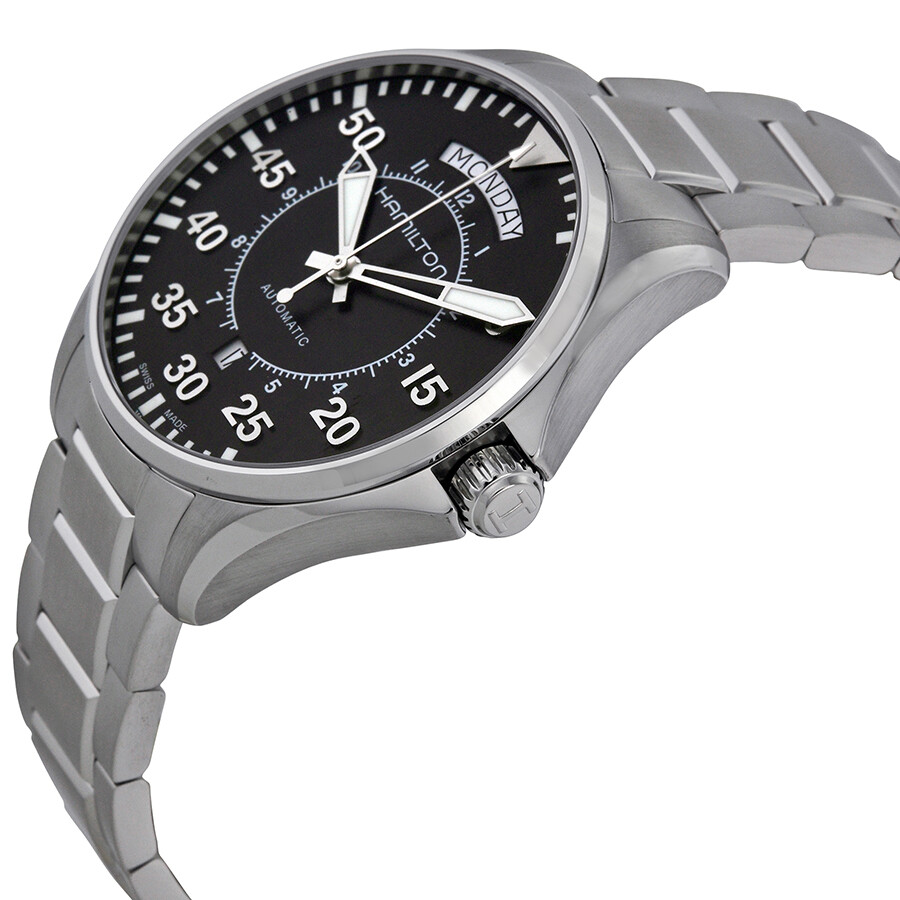 Hamilton Pilot Day Date Automatic Black Dial Men's Watch H64615135