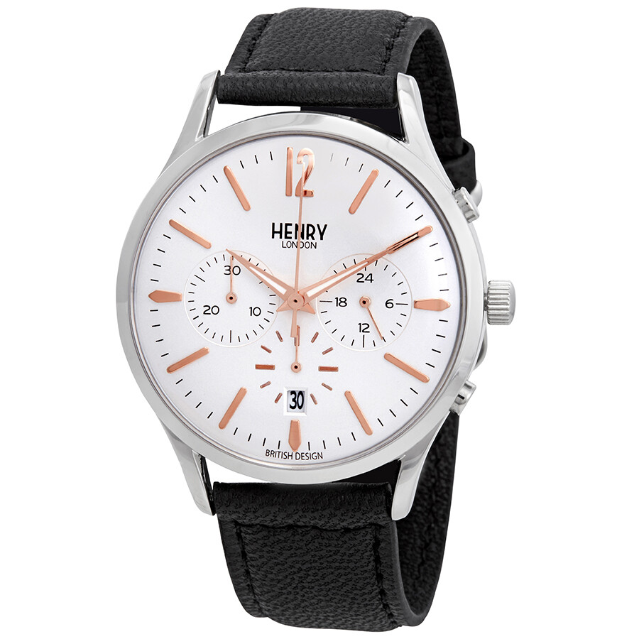 Henry London Highgate Chronograph White Dial Men's Watch HL41CS0011